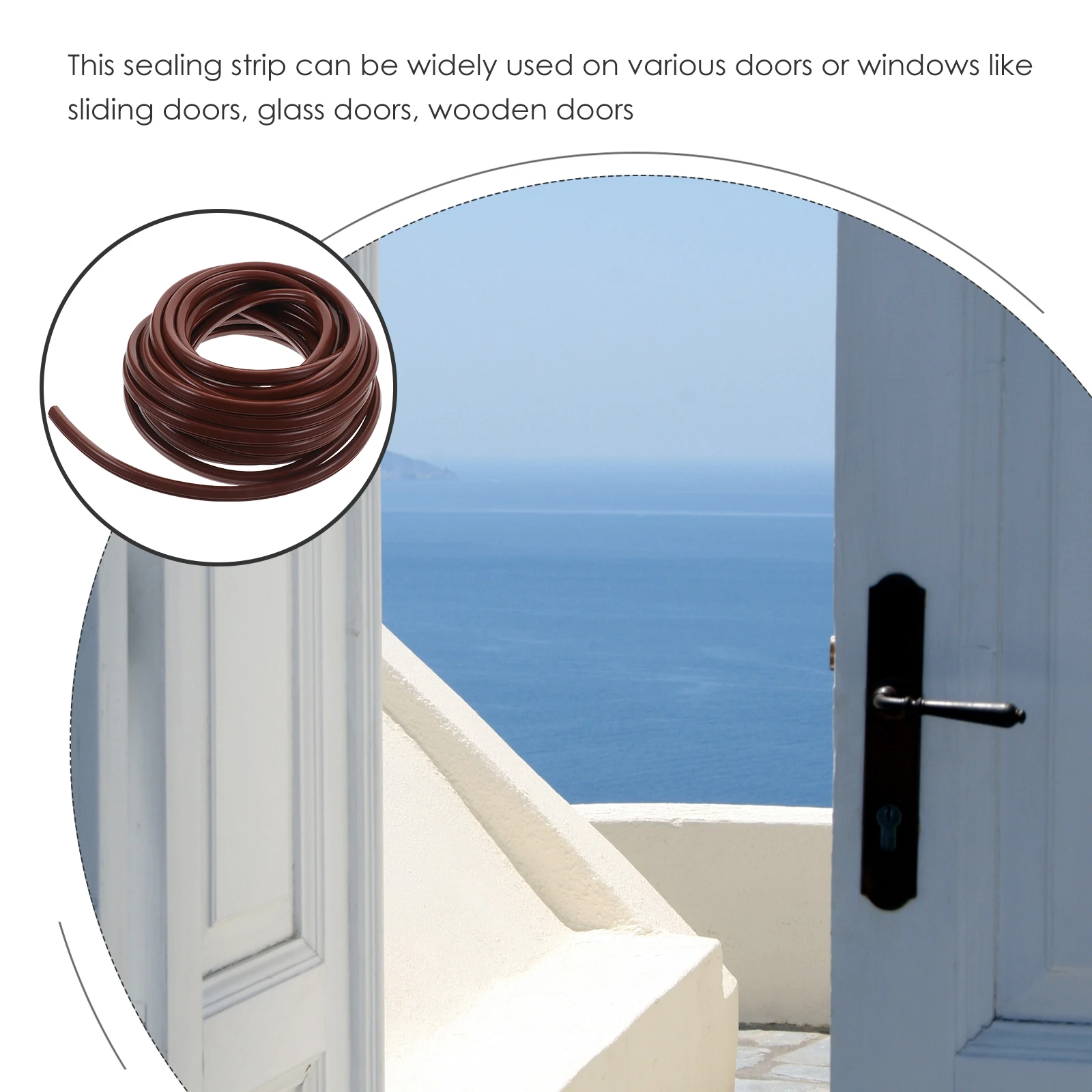 

Door Sealing Strip Waterproof Noise Blocker 25 35mm Weatherproof Elastic Durable Window Seal Kit Doors Windows Glass Wooden
