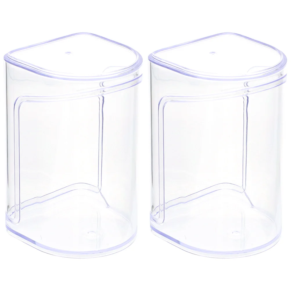 

2 Pcs Boxes for Figurine Toy Model Storage ABS Material Artwork Display Box Transparent Box Exhibition Collection Cases