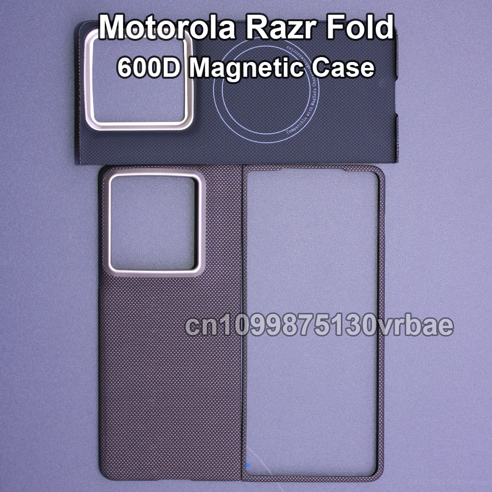 

For Motorola Razr Fold case carbon 600d 1500d kevlar aramid fiber fabric thin hard cover magnetic balck Slim light red premium