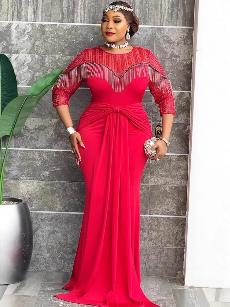 

African Dresses For Women Muslim Fashion Abayas Boubou Dashiki Ankara Outfits Evening Gown Dubai Kaftan Abaya Robe Marocaine