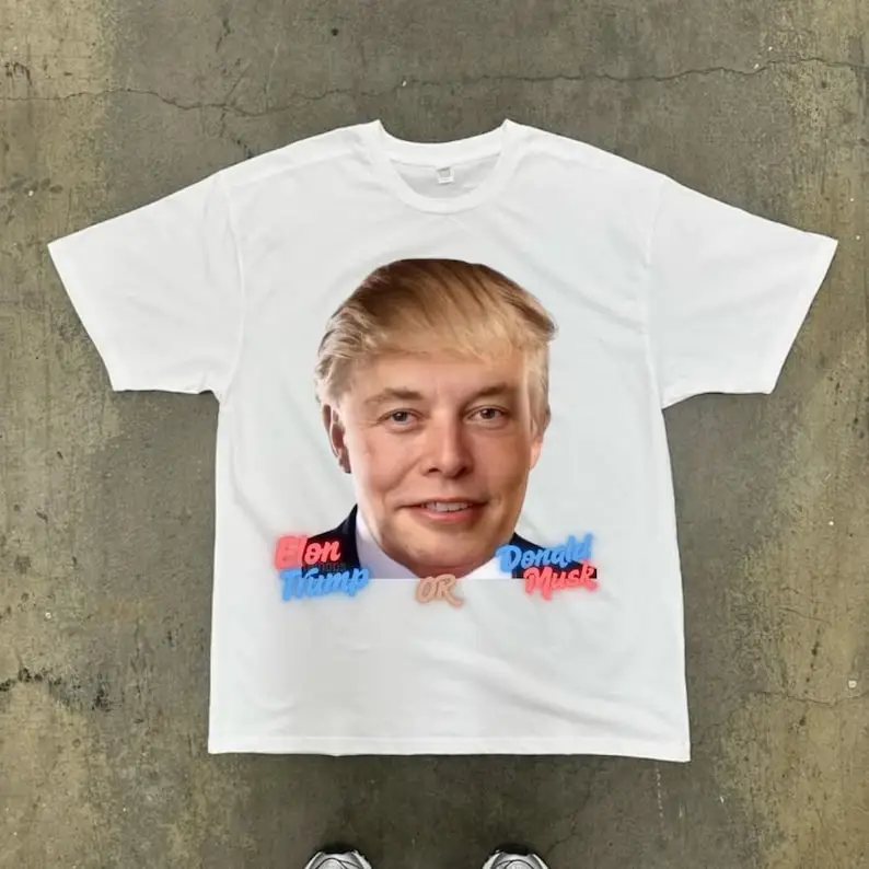 

Футболка Илон Томп или Дональд Маск, юмористическая рубашка, подарок для любителей политических сатирей, идеально подходит для вечеринок и мероприятий, рубашка