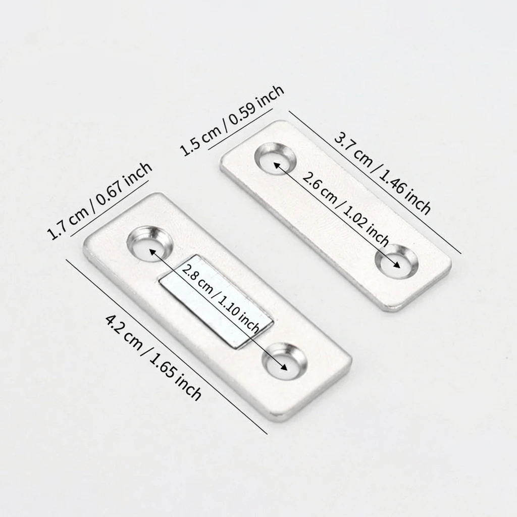 Magnetic Door Catch for Cabinet Sliding Wardrobe No Drilling Strong Magnet Invisible Design