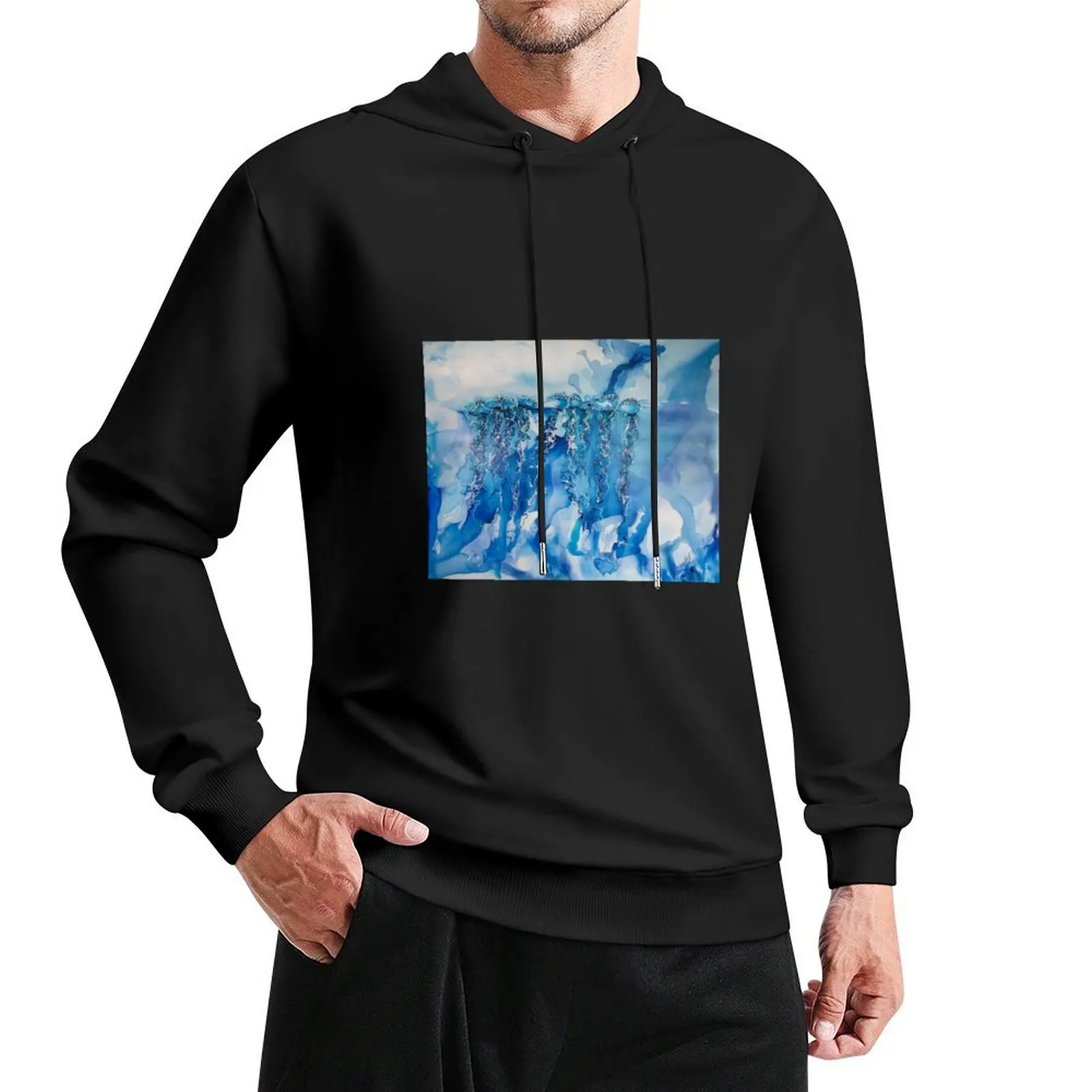 

Danger in Indigo Pullover Hoodie men's winter sweater men's coat anime clothes autumn hoodie