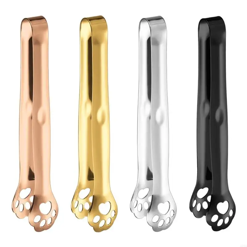 

103A Stainless Steel Serving Tong Claw Ice-Cube Tongs for Ice Buckets Sugar Tongs for Coffee Teas Bar Kitchen
