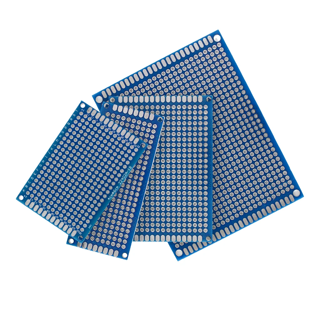 5-40PCS Double Sided PCB Board Breadboard 2x8 3x7 4x6 5x7 7x9cm Universal PCB Experiment Blue Prototype Circuit Boards