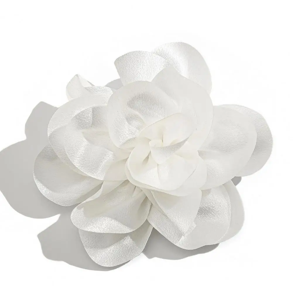 Formal Wear Clothes Accessory Elegant Fabric Flower Corsage Brooch for Women Stylish Suit Coat Collar Pin Hat Scarf Dress