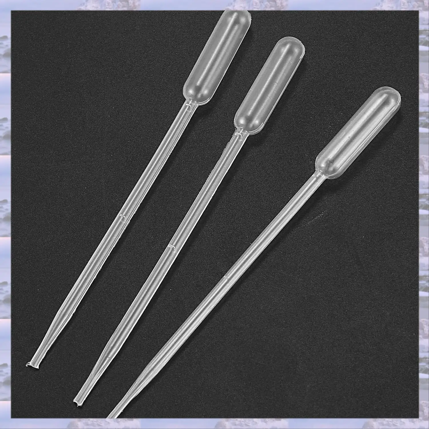 

2025-100PCS Graduated Pipettes Dropper Polyethylene (1Ml) & 100PCS (0.5Ml)