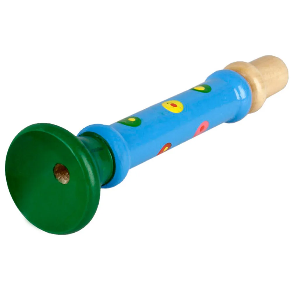 

Creative Wooden Trumpet Instrument for Children Music Education Smooth Safe Design Small Size Ideal for Parties Festivals