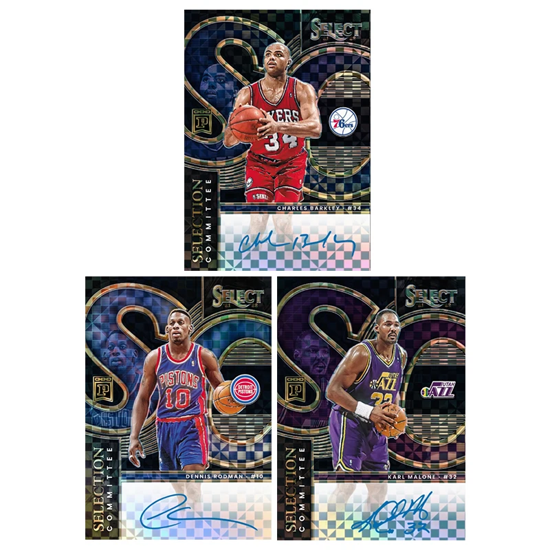

Diy Homemade 2021-22 Panini Nft Select Basketball Star Card Barkley Rodman Karl Malone Collection Card Toys Gift