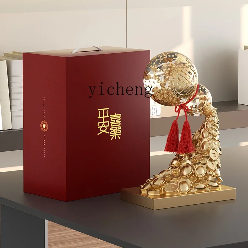 

lucky to wealth to gourd ornament living room high-end decoration with good meaning