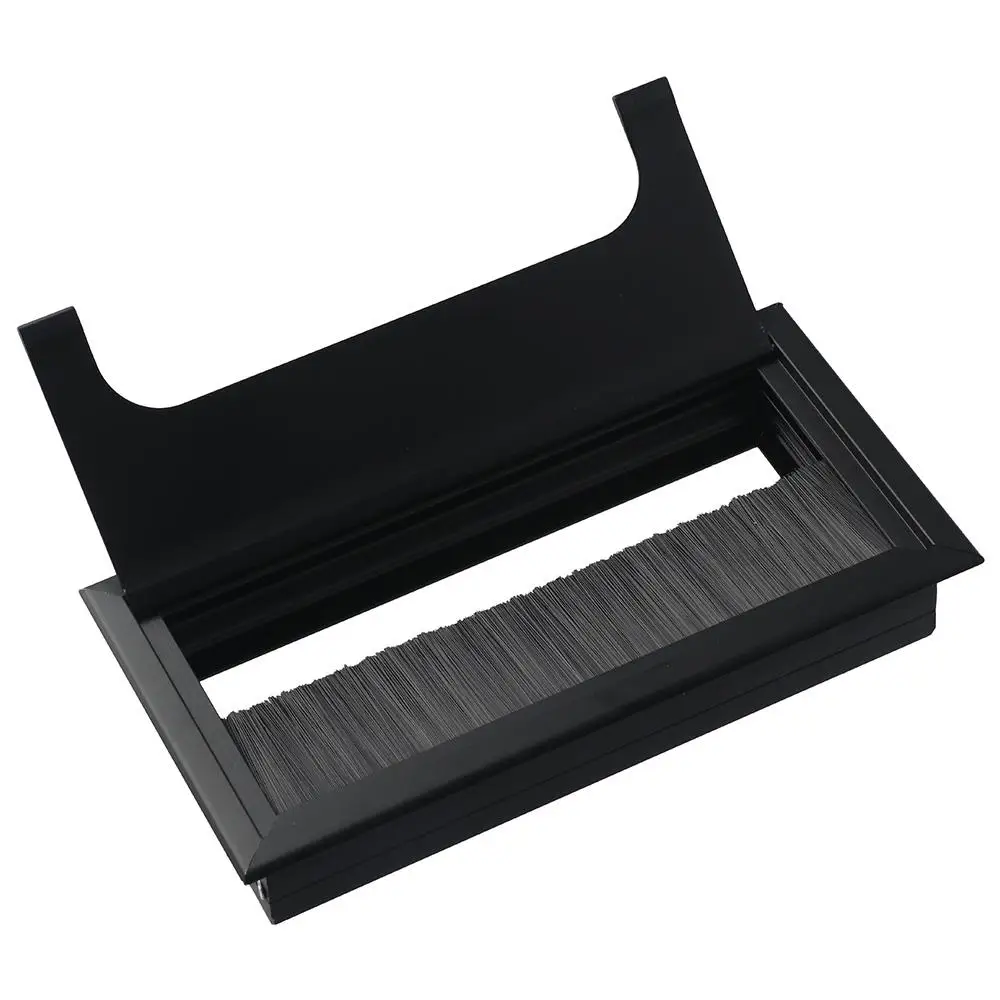 جديد سبائك الألومنيوم كابل جروميت أسود معدن إدارة الكبلات صندوق سلك ثقب غطاء الاجتماع #6