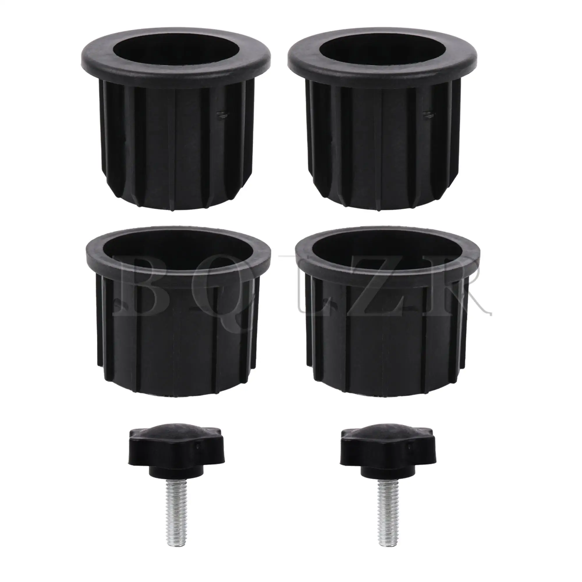 BQLZR 6Pcs Plastic Cover Cap w/ M8 Thread Screw Knob for Patio Umbrella Stand