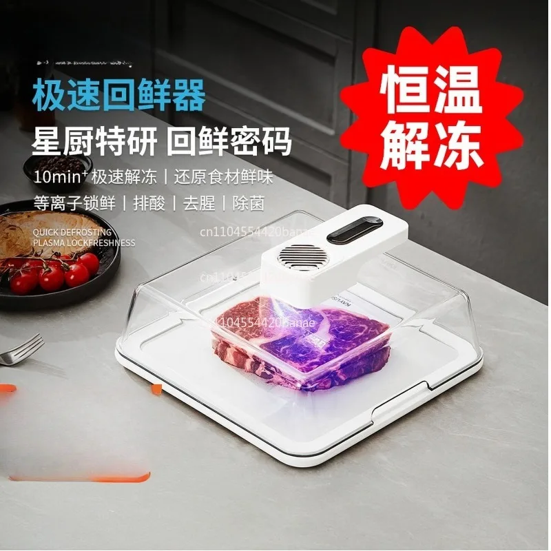 Intelligent fast fresh-back thawer, household kitchen ingredients quickly melt, seafood removes fishy and thawes