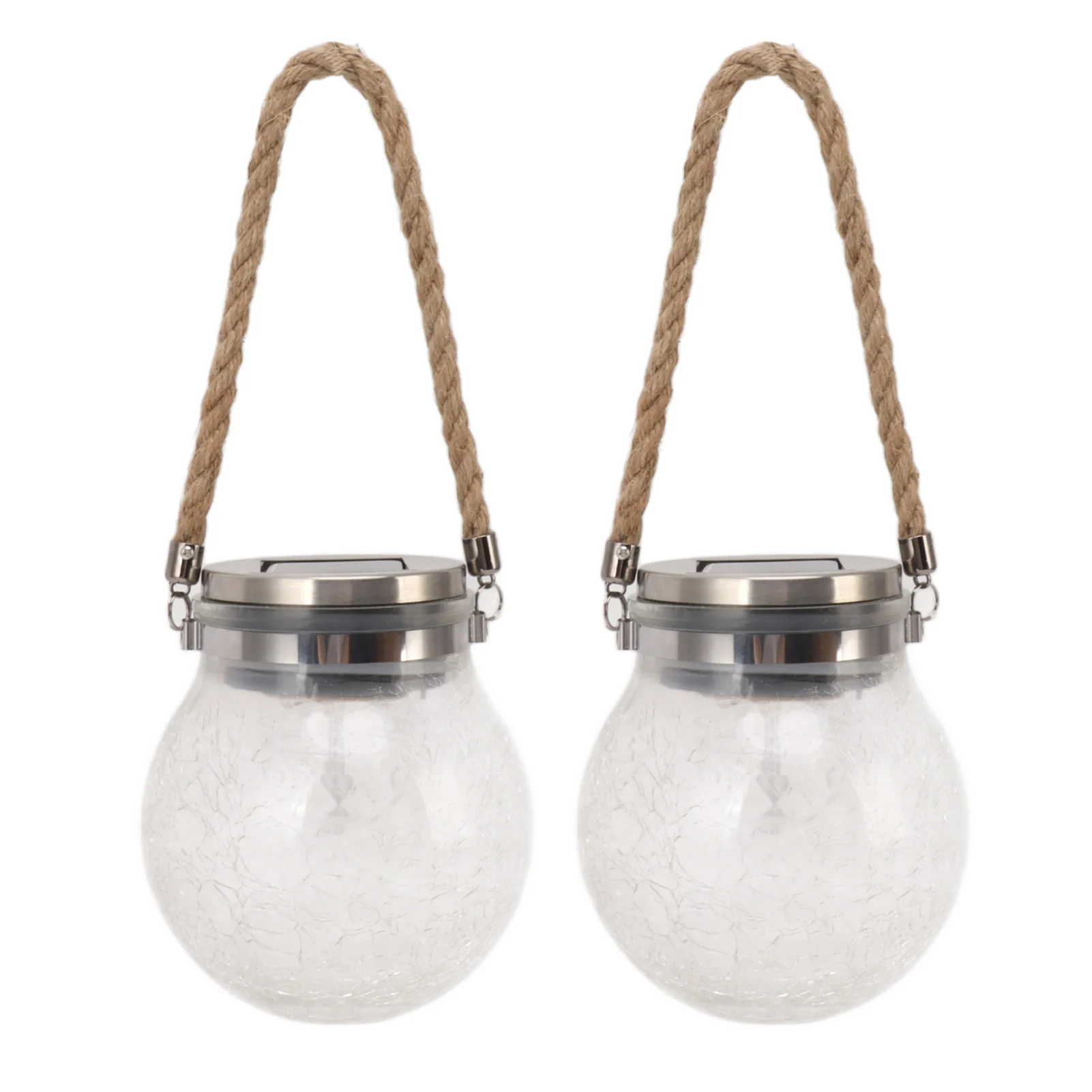 

Solar Light Rotating Waterproof LED Solar Lantern Light Automatic Cracked Glass Ball Shape Corrosion Resistant for Lawn