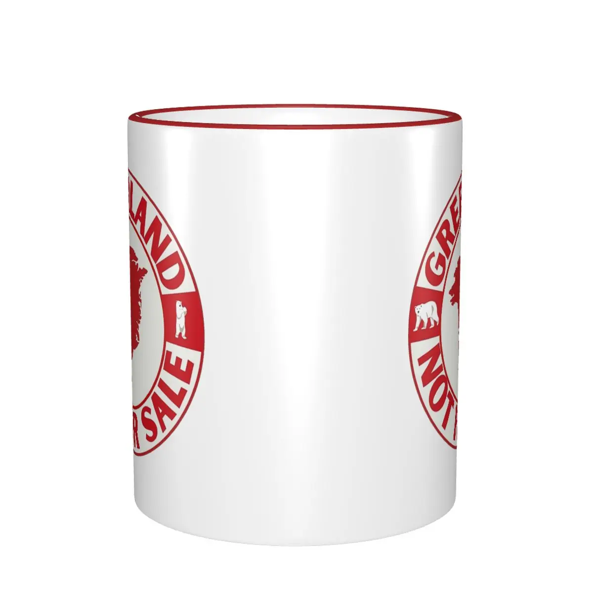 Greenland Is Not For Sale Red Merch Coffee Mug Novelty Cup Gifts