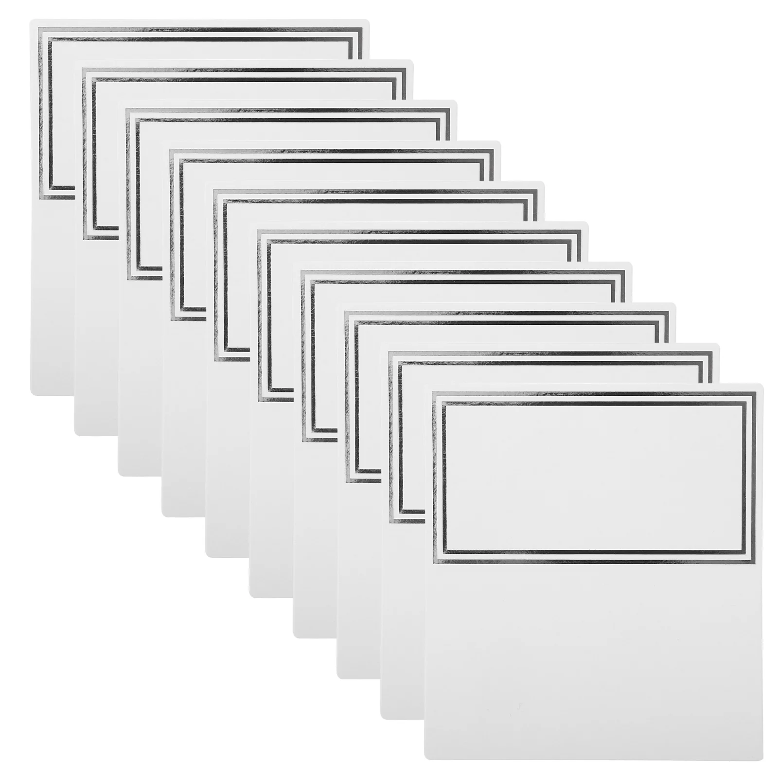 

50Pcs Premium Paper Foldable Place Cards with Shiny Edges Table Name Cards for Wedding Party Banquet Decoration Use