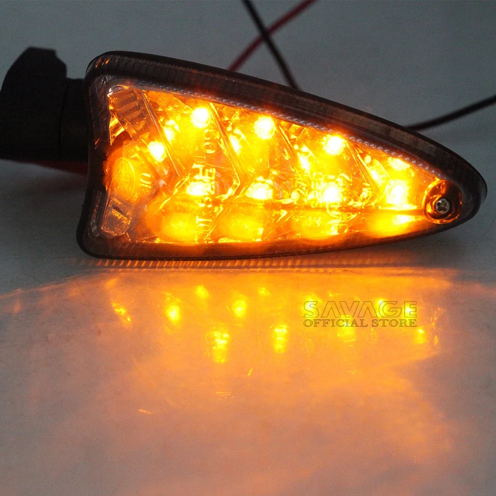 Hız üçlü LED sinyal lambası sokak üçlü 1050 için 675/R Daytona Tiger Tiger 800 1050 motosiklet ön/arka gösterge lambası