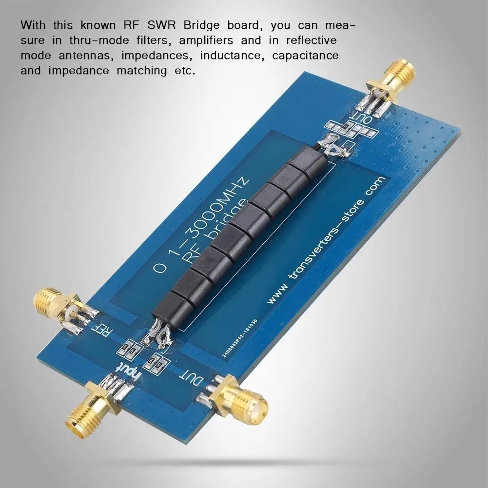 SWR Reflection Bridge 0.1-3000 MHz Standing Wave Ratio Meter for HiQSDR - Durable & Reliable