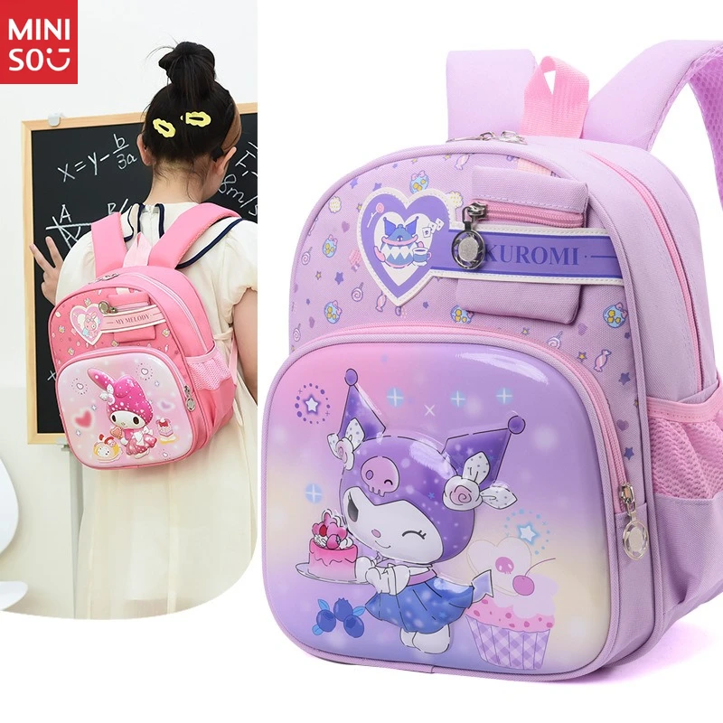 

Miniso Kuromi Preschool Backpack | 3-6 Years Girls Bag, Cute Cartoon Daypack