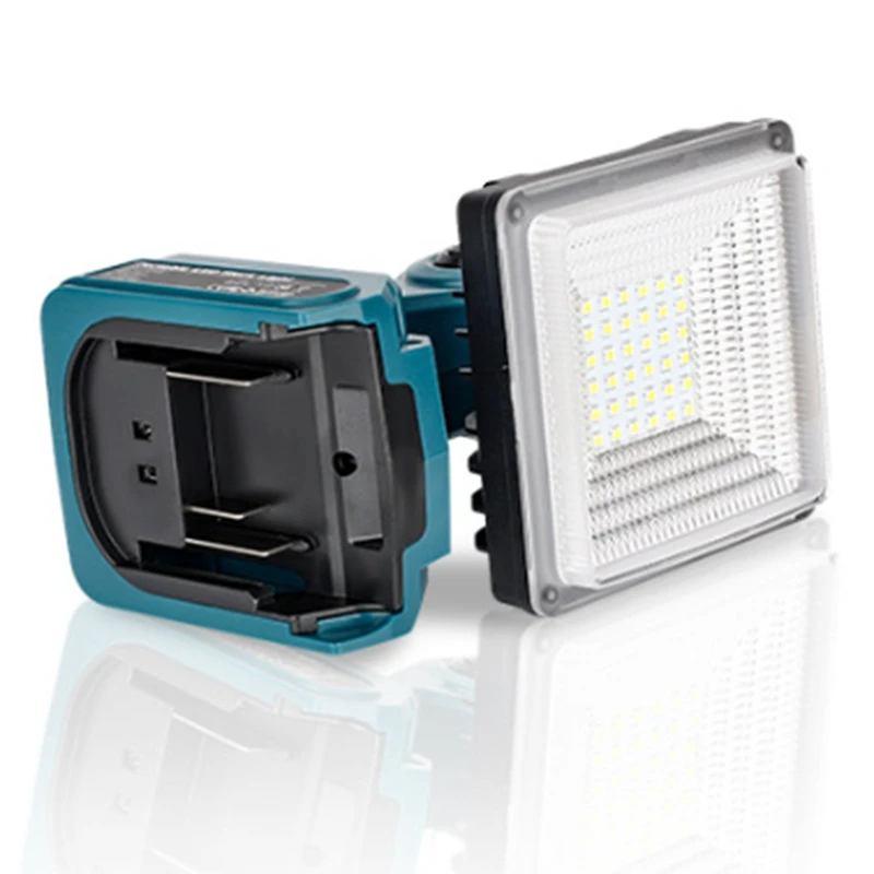 Luz de iluminación LED para Makita 14,4-20V batería de iones de litio 15W luz de inundación LED luz de iluminación inalámbrica para sitios de construcción