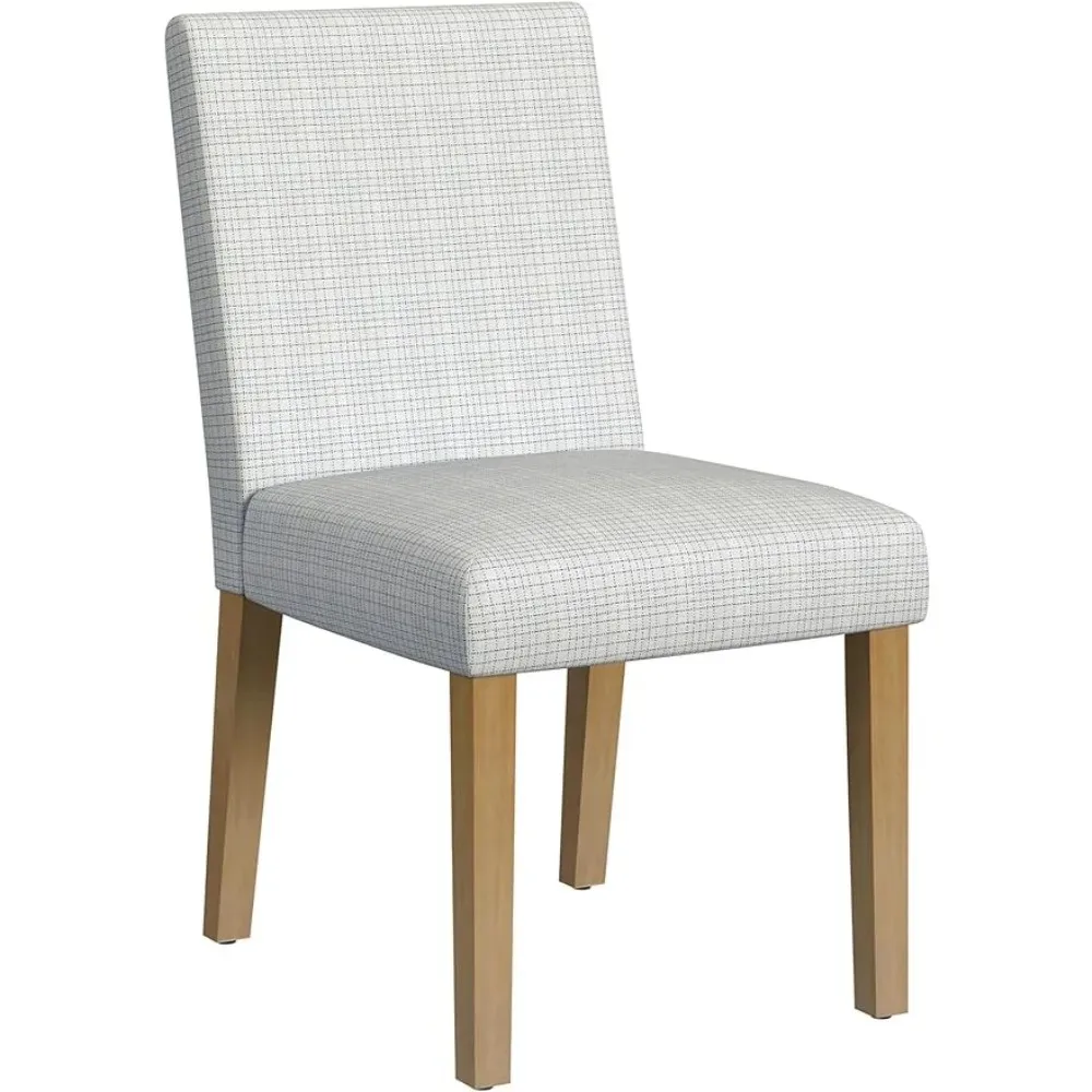 

Classic Parsons Dining Chairs, Single Pack, Cream Mini Grid Pattern