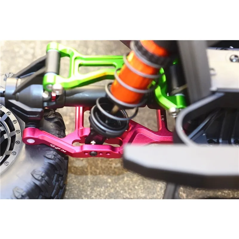 Juego de brazos en A inferiores delanteros/traseros de aluminio GPM para TRAXXAS 1/10 MAXX 1,0 / 1/8 6S MAXX SLASH-accesorios de actualización de Metal CNC
