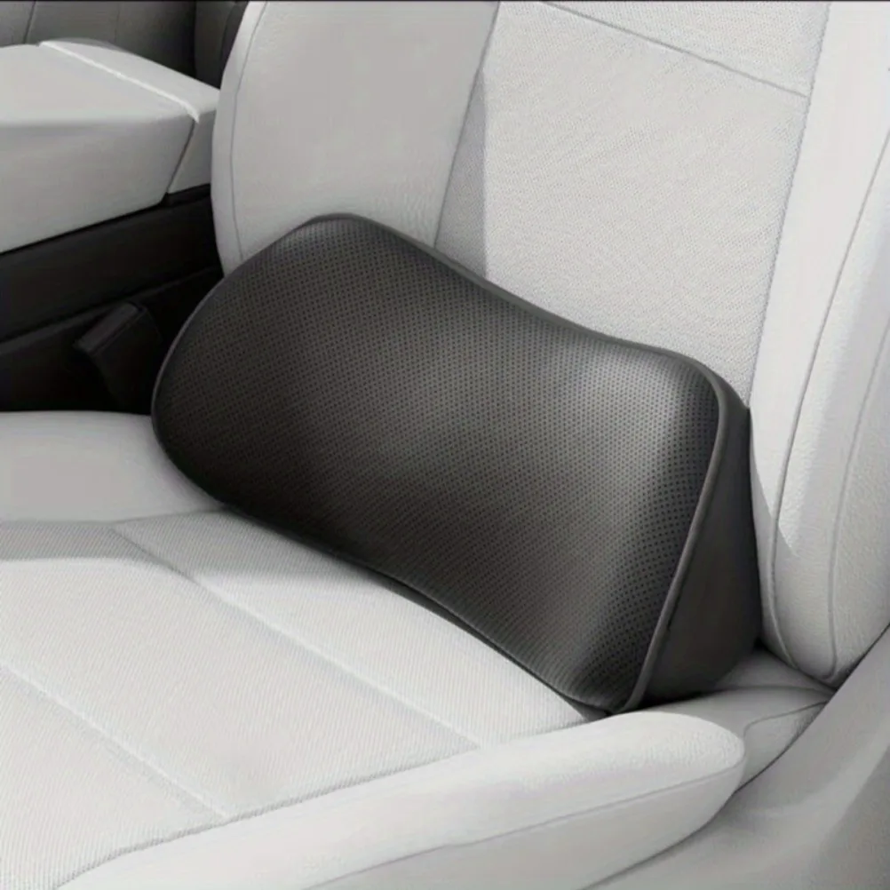 

Luxury Car Lumbar Support Seat Cushion Memory Foam Perforated Breathable Design Car Lumbar Pillow Car Seat Cover Accessory