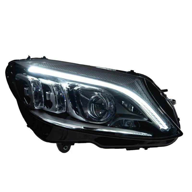 Suitable Applicable for 15-21 Mercedes-Benz C-Class W205 Headlight Assembly Old to New Model LED Daytime Running L