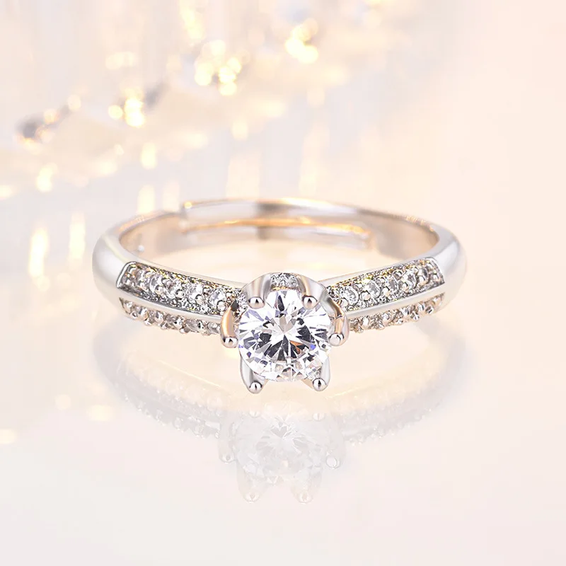 

New 925 Sterling Silver Ring 5A Zircon Classic for Women Wedding Fine Jewelry Engagement Charm Party Fashion Luxury Ring