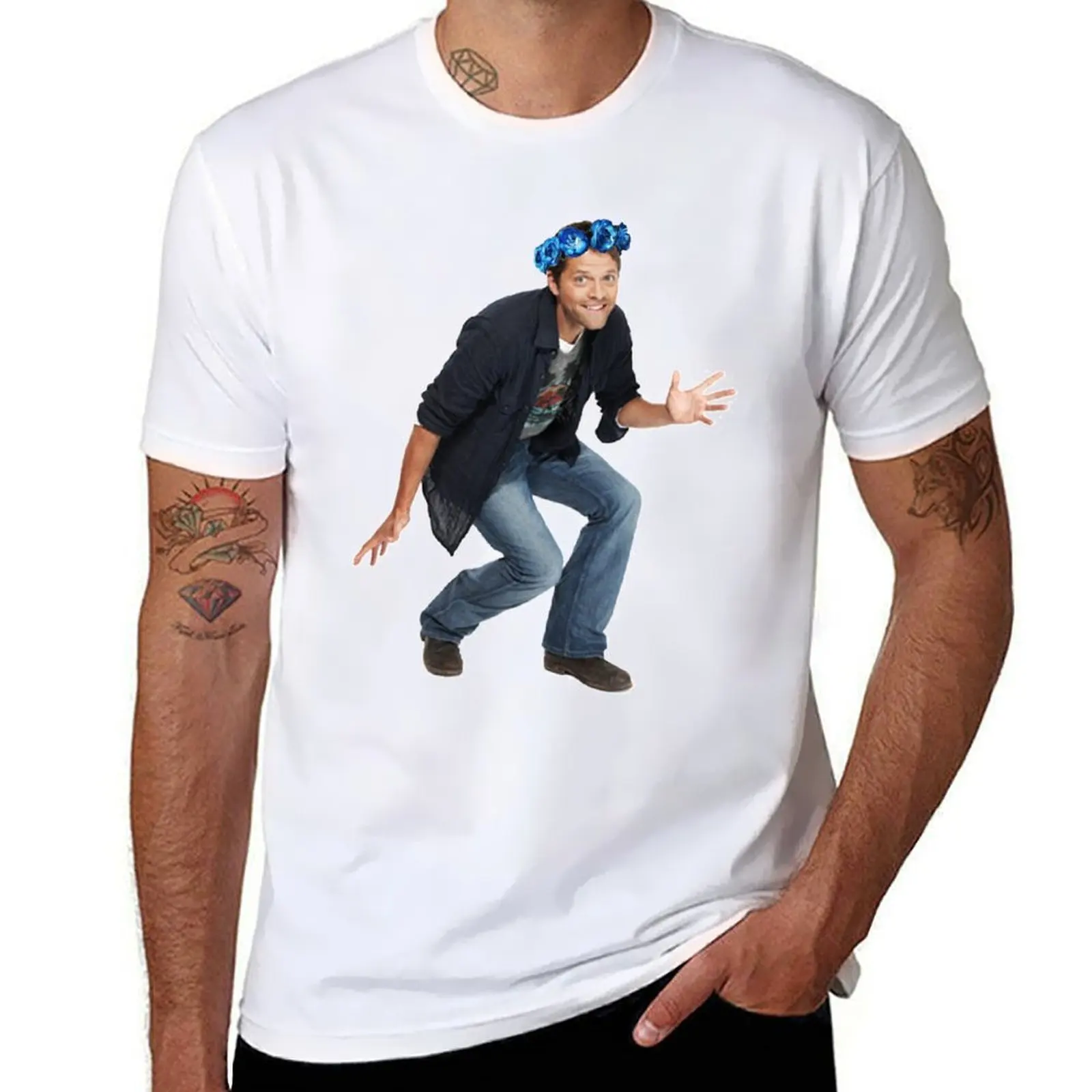 

Misha Collins T-Shirt t shirts for man cotton soft cotton tshirt 100% T-Shirt