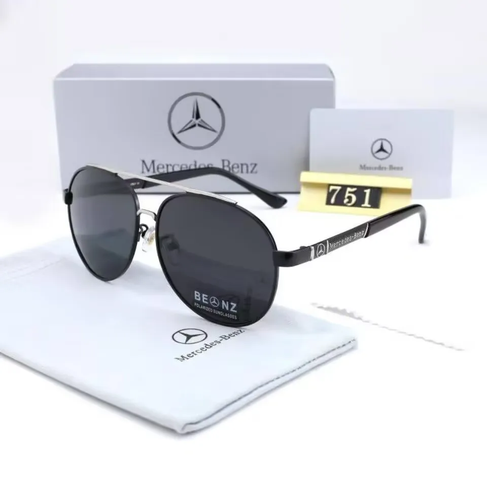 Lunettes de soleil pour hommes, lunettes de soleil pilote, vision de jour et de nuit, porte-clés pour Mercedes Benz A B C E S Class W206 W204 W212 W176 AMG