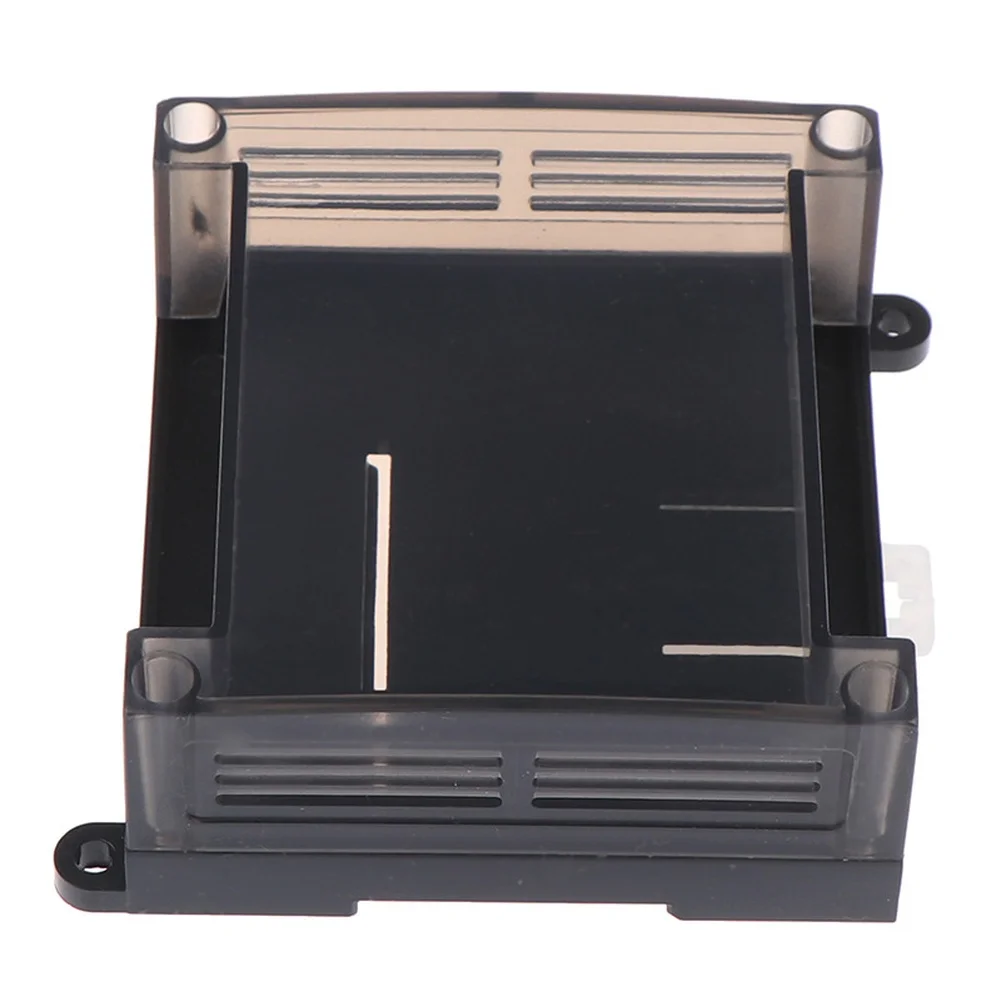 95x90x40mm Transparent Plastic Din Rail Enclosure Cover Mount For PLC Industrial Control Box Electrical Housing Gray