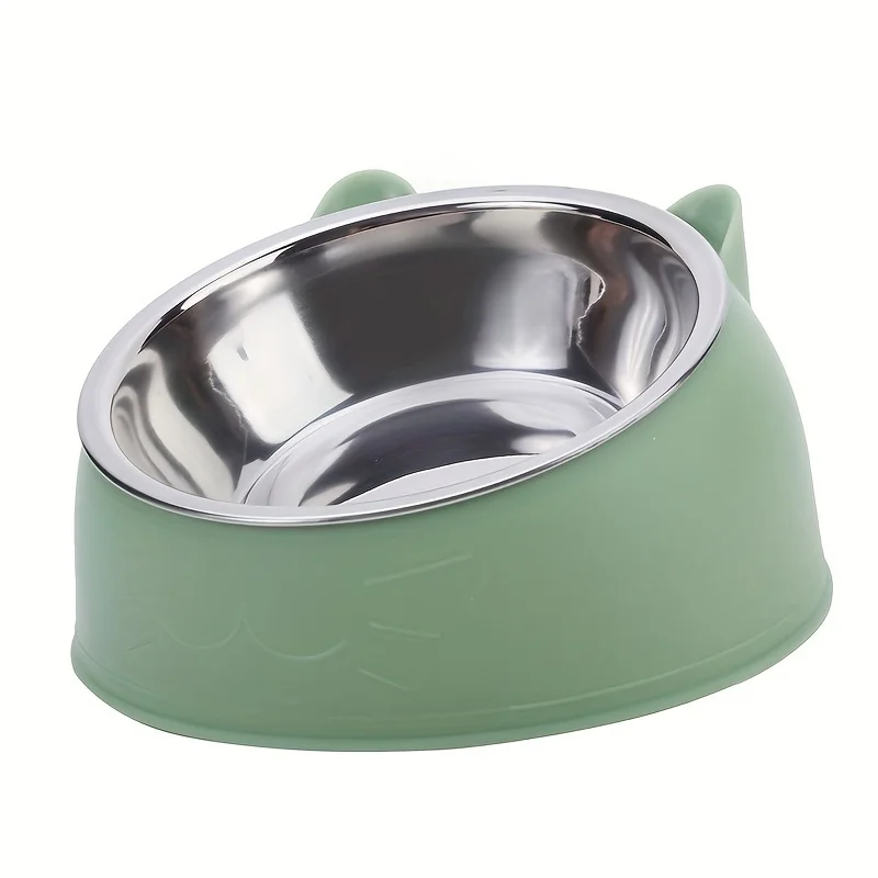 1 stuk roestvrijstalen voer- en drinkbakjes, voor kitten, puppy, katten, honden, dagelijkse voeding, duurzame antislip voerbak voor huisdieren