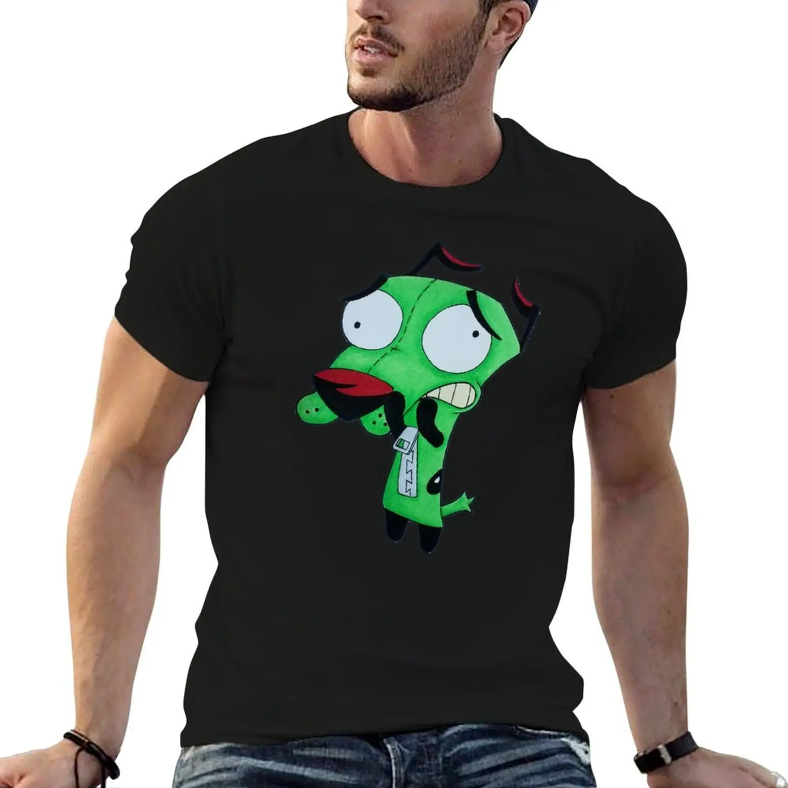 Girage the Cowardly Alien Robot Dog T-Shirt cotton t shirt man g man t shirts for men men t shirt cotton 100% T-shirt