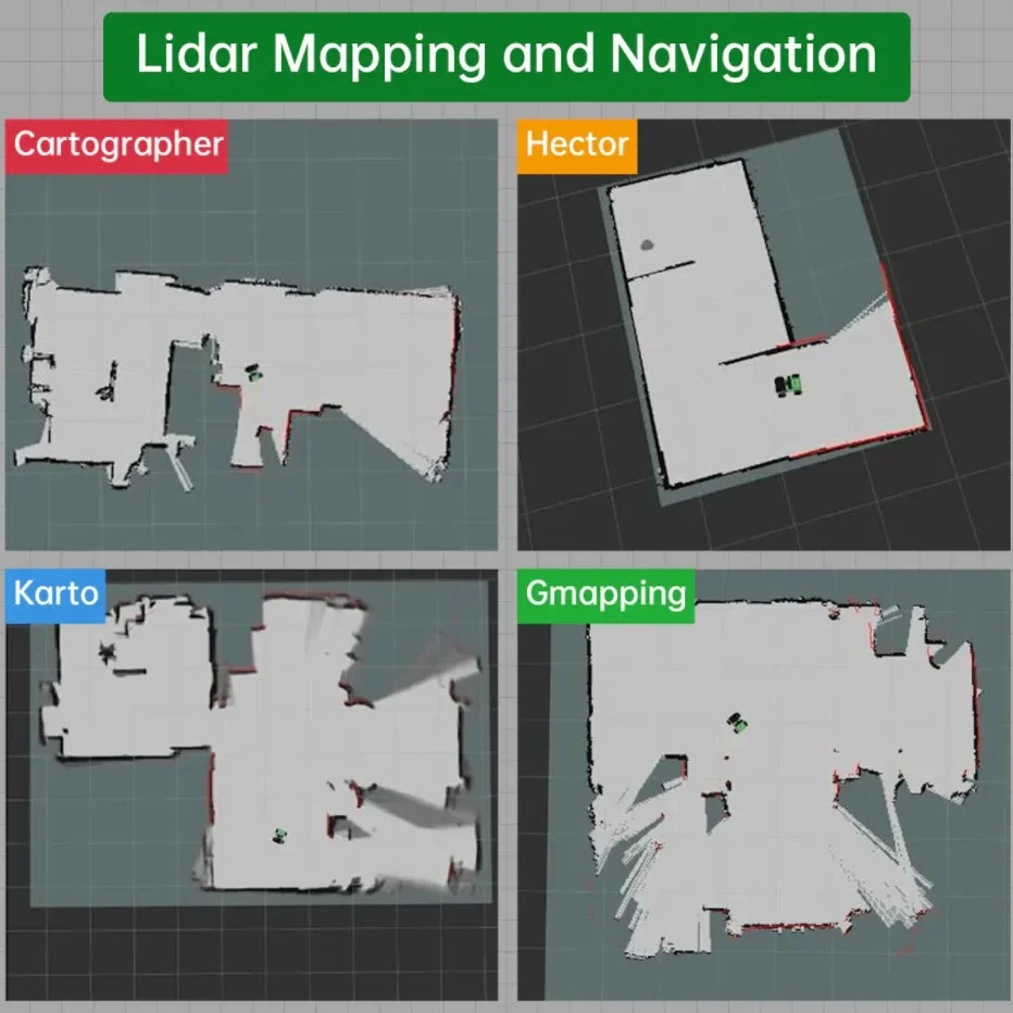 Robot Car Powered By With Lidar Depth Camera Touch Screen, Support SLAM Mapping And Navigation