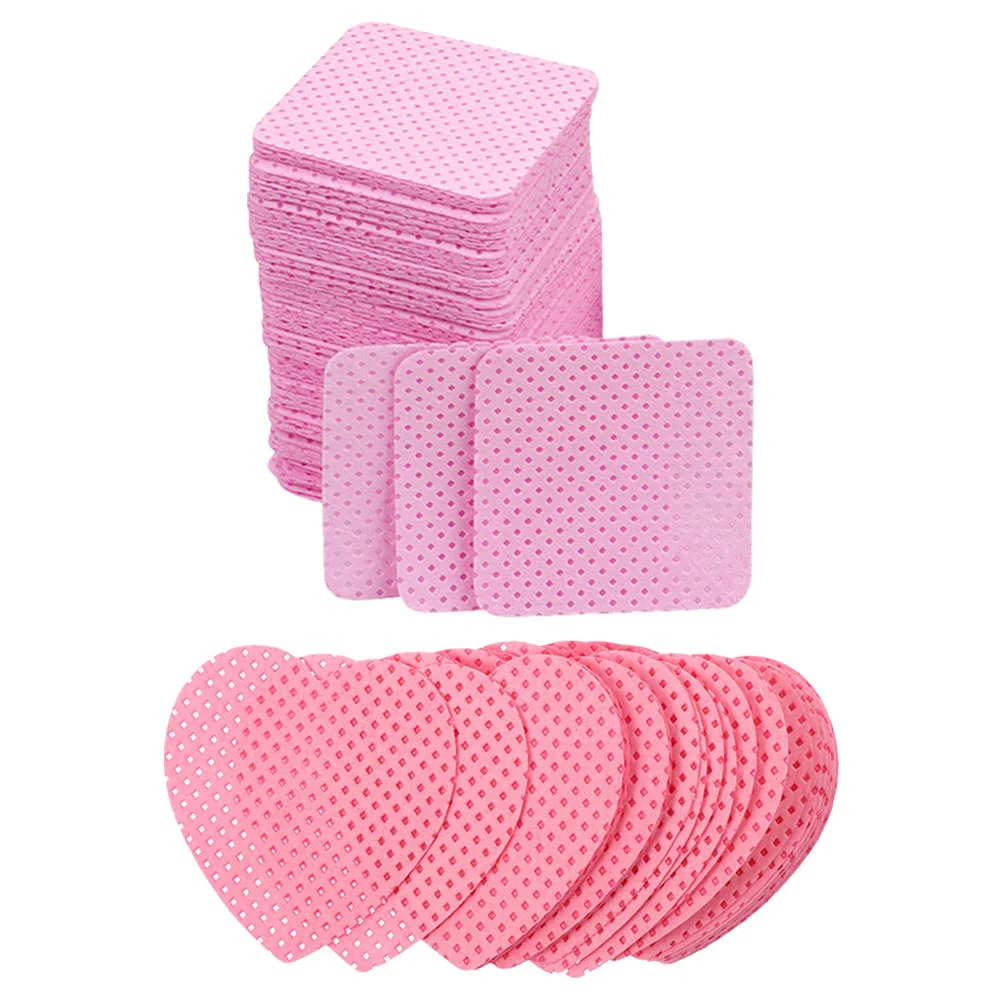 400 fogli Salviette detergenti Forniture per unghie e ciglia 400 pezzi Tamponi di colla Rimozione smalto Cotone senza pelucchi Manicure per rimozione Rosa