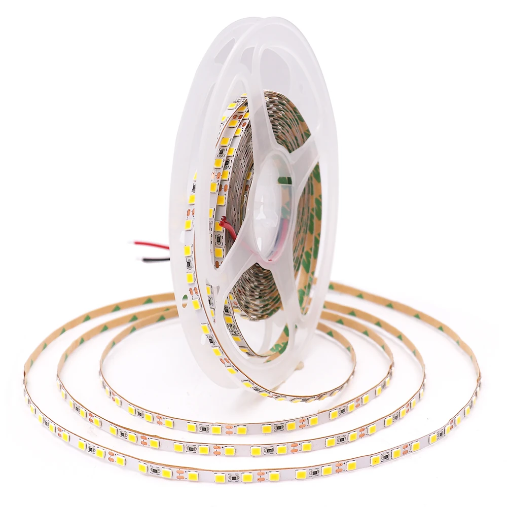 12V 5m 4mm PCB LED Strip Light Bright 2835 120LED/m Pixel Strips Flexible LED Tape Lights Natural White/Warm White/Cold White