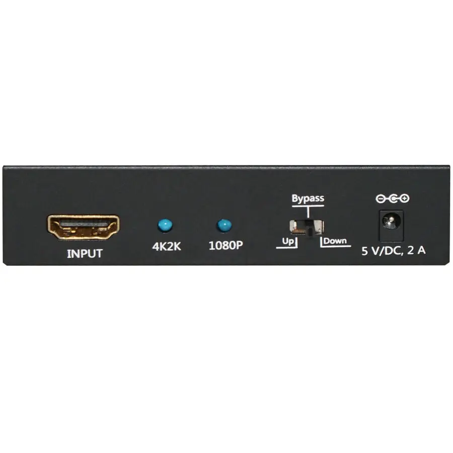 HDMI Video Converter,HDMI 4K2K Scaler with 1080p - Dual Simultaneous Outputs, Supports HDMI Signal Bypass