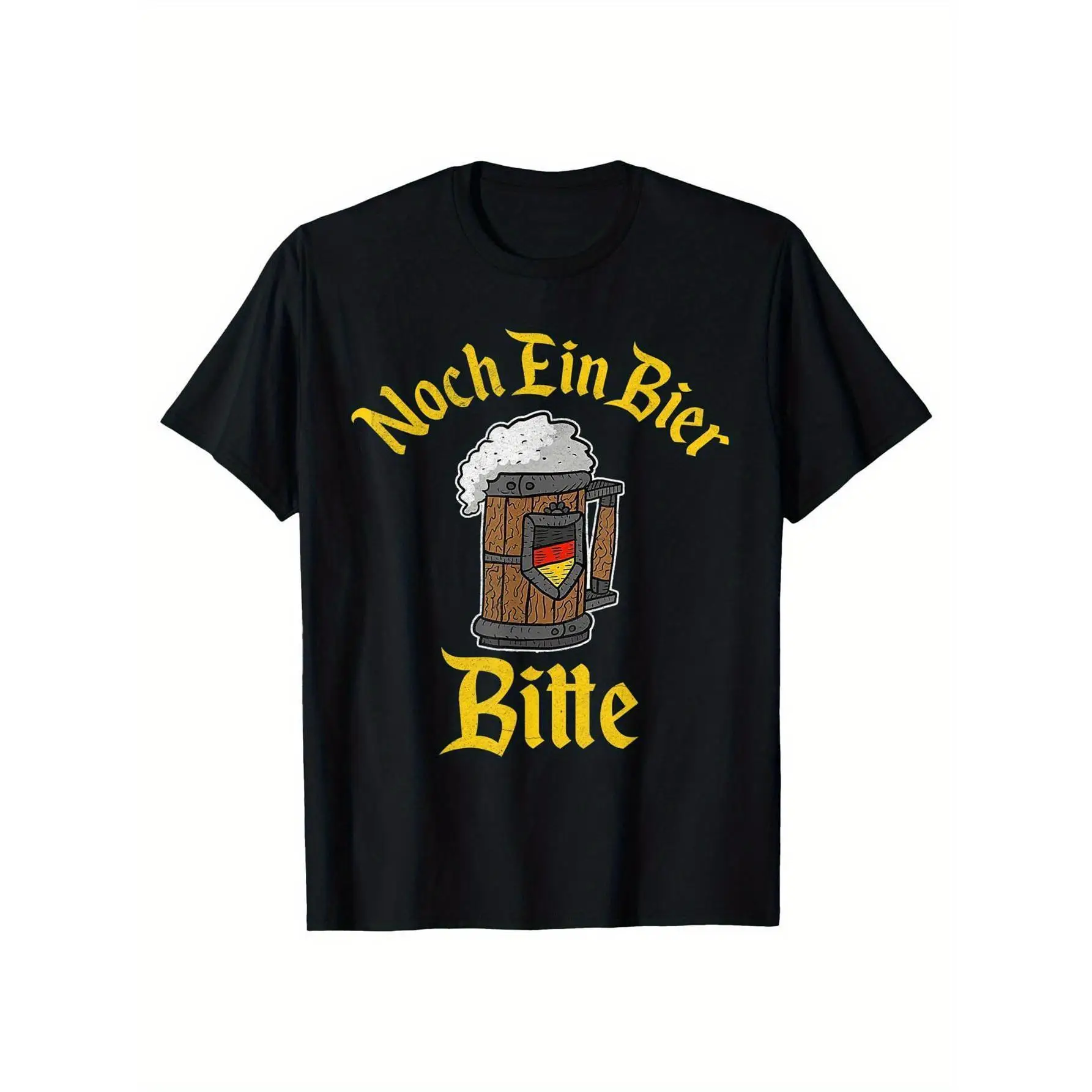 

Funny Oktoberfest T-shirt Men Women Noch Ein Bier Bitte German Beer Festival Graphic Tee Bavarian Drinking Party Top