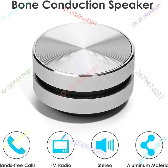 

Беспроводная Bluetooth-колонка TWS с магнитным креплением, портативная, стерео, металлическая, компактная, с резонансным звуком и костной проводимостью