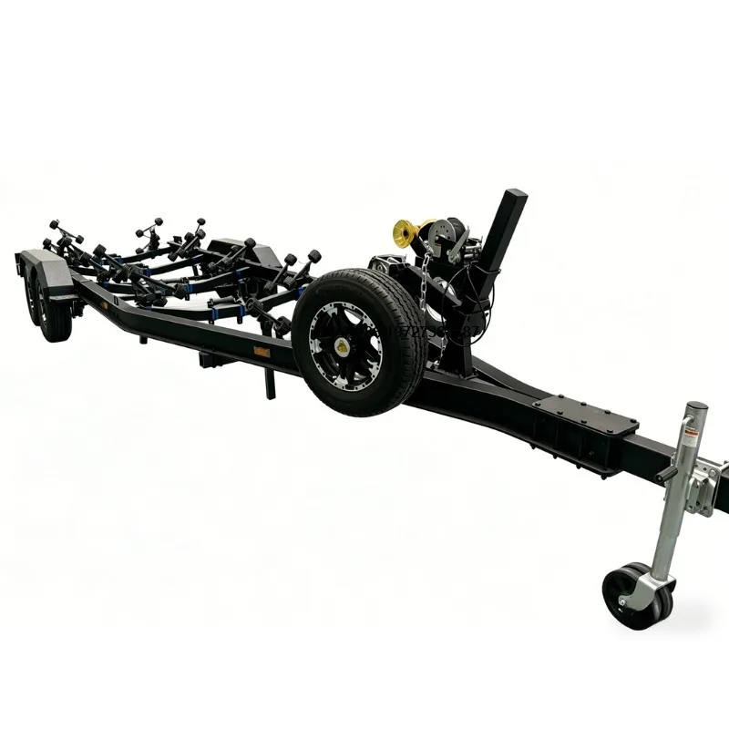 Utility 、Aluminium Boats with 、Black Boat Trailer  Premium Boat Trailers