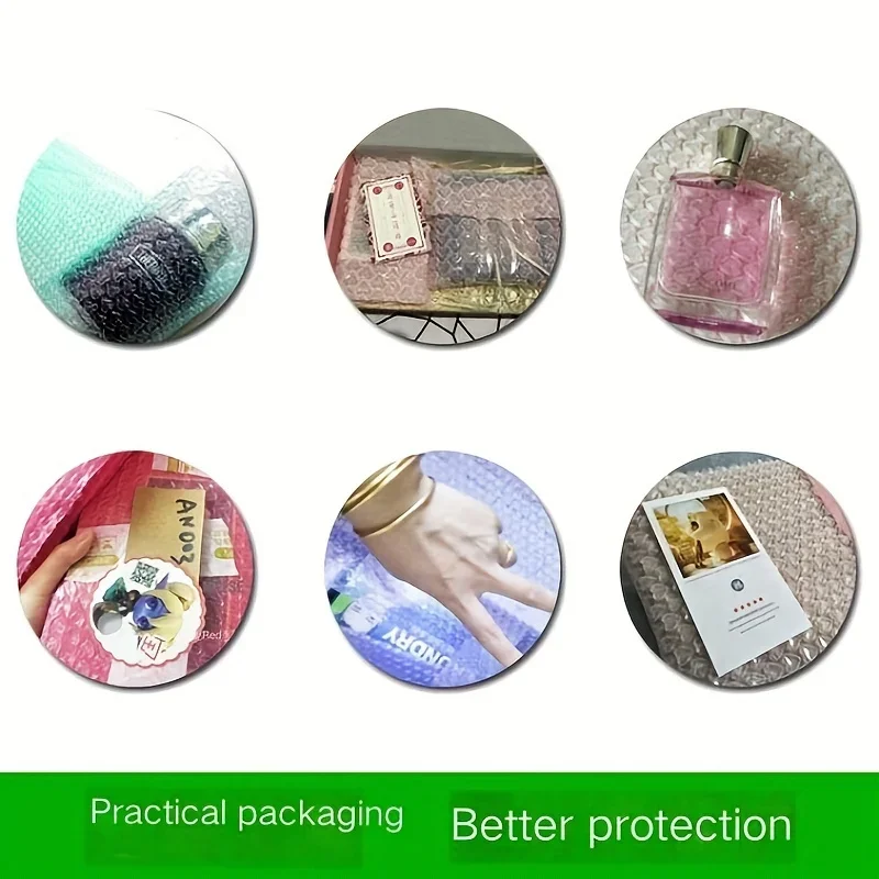 فيلم تغليف واقٍ هش سميك مقاوم للصدمات على شكل فقاعة على شكل قلب وردي