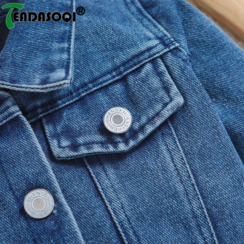 0-18M Toddler Infant Children Fashion Clothes Spring Autumn Baby Denim Jacket Casual Back Letter Embroidery Outerwear Kids Coat