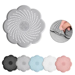 Shower Hair Catcher Strainer, Floor Drain Cover Silicone Hair Stopper with Suction Cup Mesh for Bathroom Bathtub Kitchen Sink