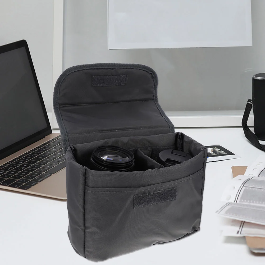 

Insert Bag Padded Lens Pouch For Travel Storage Adjustable Protective Case Compatible With Backpack Camera Carrying Pouch