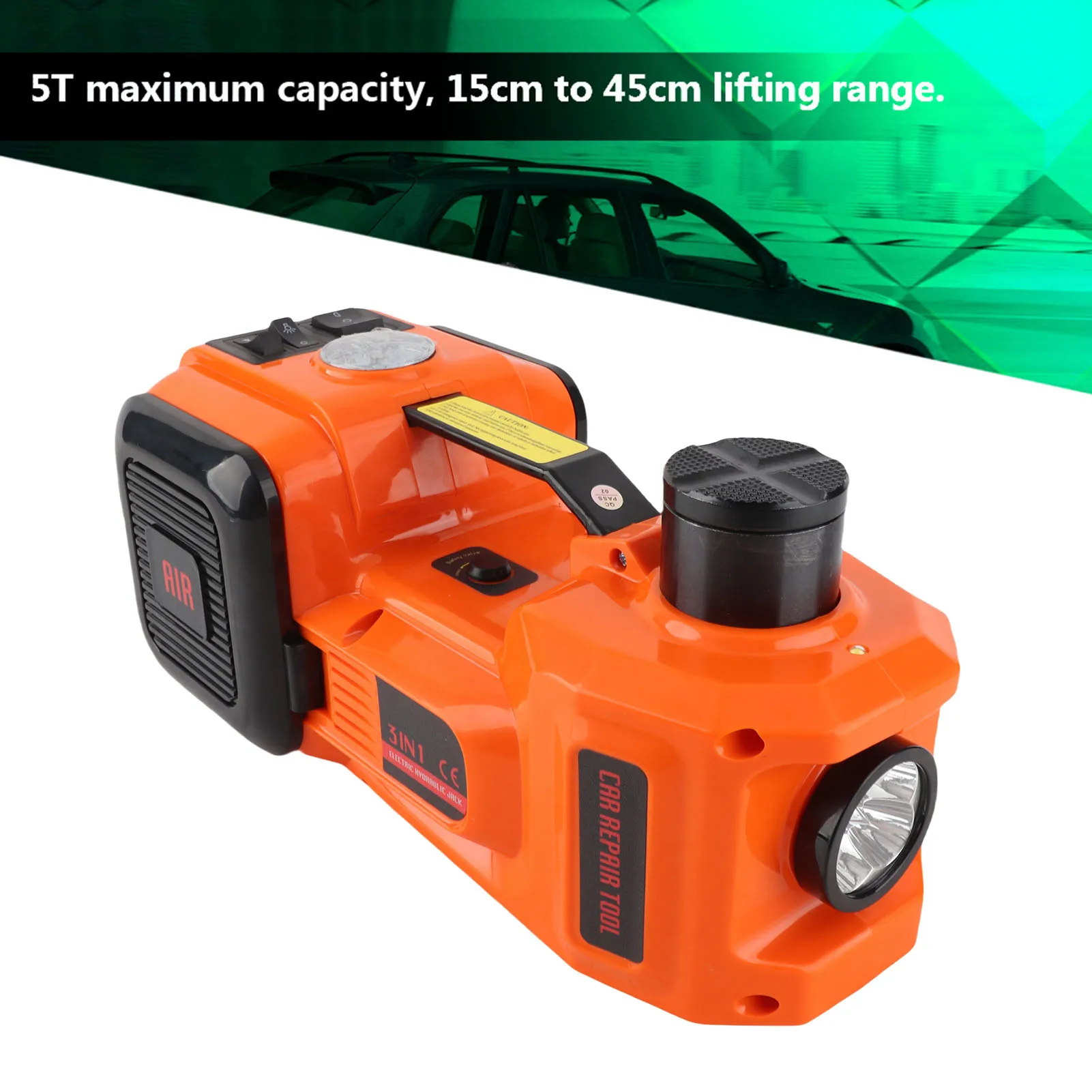 

Hydraulic Jack 5Ton 12V Automotive Car Electric Hydraulic Floor Jack Garage and Emergency Equipment Jack Auto Jack