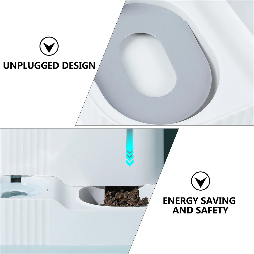 

Pet Feeder Cat Drinking Water Dispenser Automatic Feeding Bowl Durable Plastic Bowl Visual Window Design