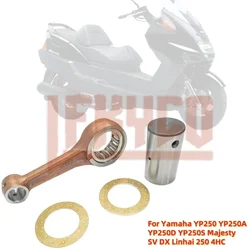 Motorcycle Connecting Rod Moto Conrod for Yamaha YP250 1995-1999 YP250A YP250D YP250S Majesty SV DX 1998-1999 Linhai 250 4HC ATV