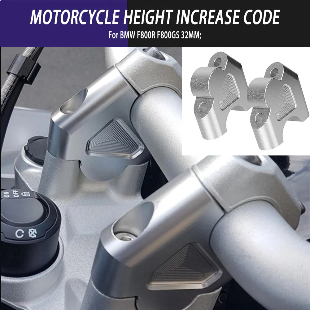 

Motorcycle Modified Replacement Accessories CNC Aluminum Handlebar Riser Lift Back Move Mount Lifter For BMW F800R F800GS 32MM