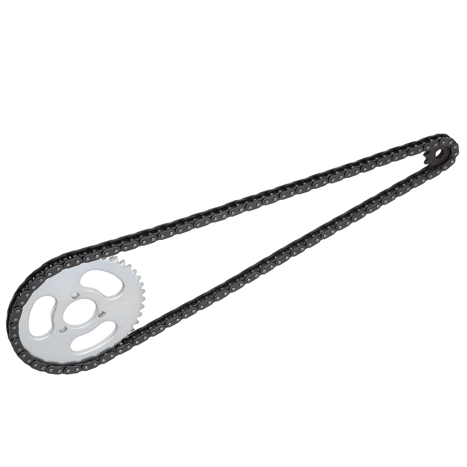 Cadena de piñón delantero y trasero T8F Juego de cadena de engranajes T8F Reemplazo estable modificado de alta potencia para mini motocicletas